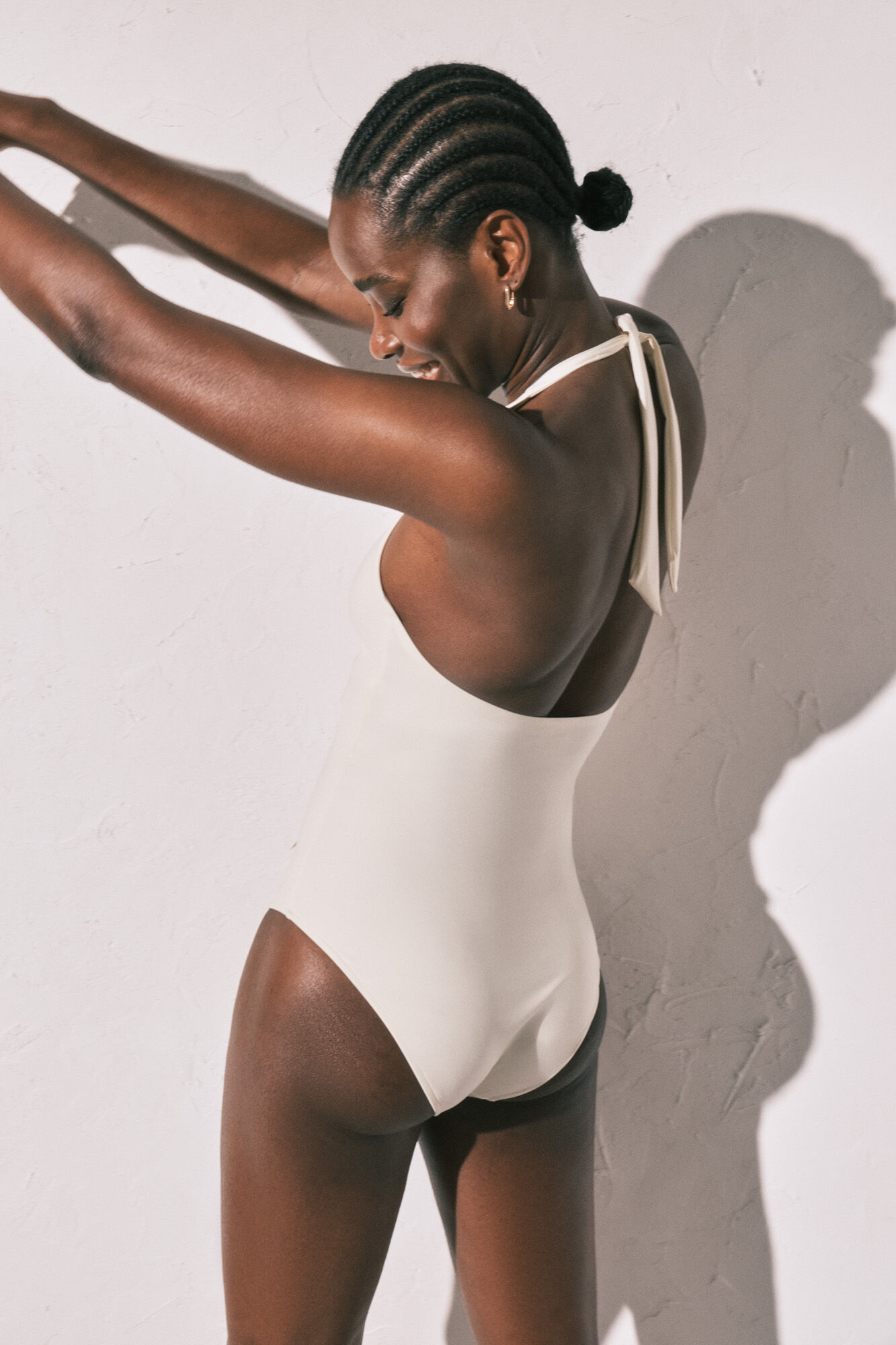 Women'secret Traje de ba&ntilde;o moldeador escote profundo blanco marfil