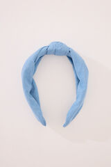 Womensecret Diadema de denim azul para el cabello azul