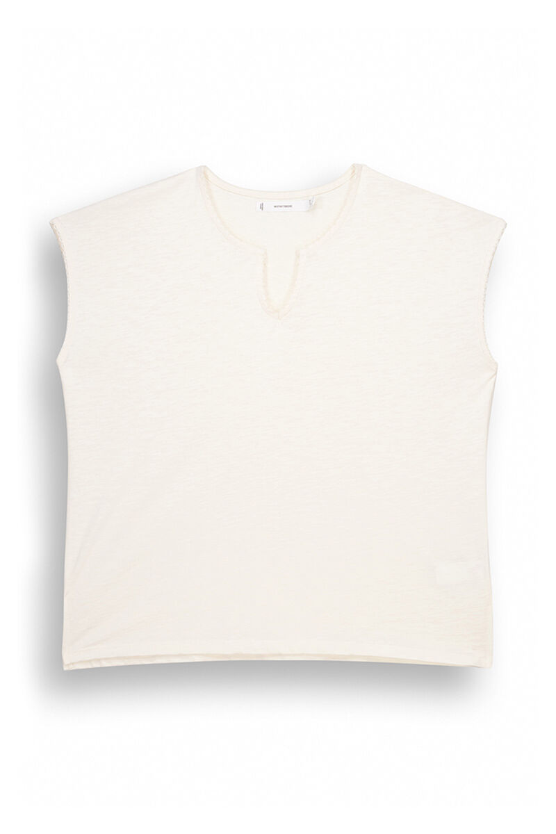 Women'secret Playera algod&oacute;n marfil marfil