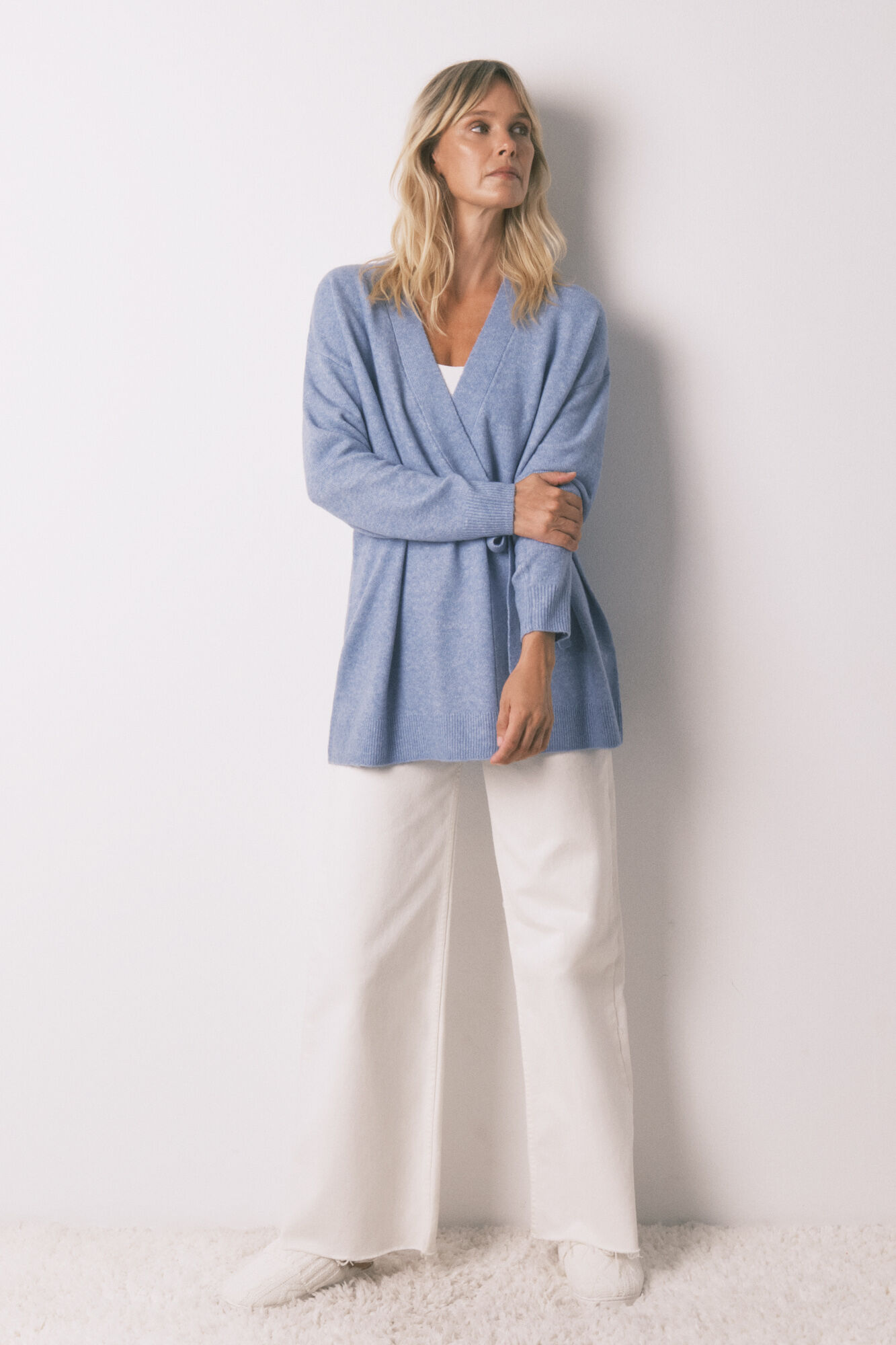 Women'secret C&aacute;rdigan midi tejido tricot azul azul