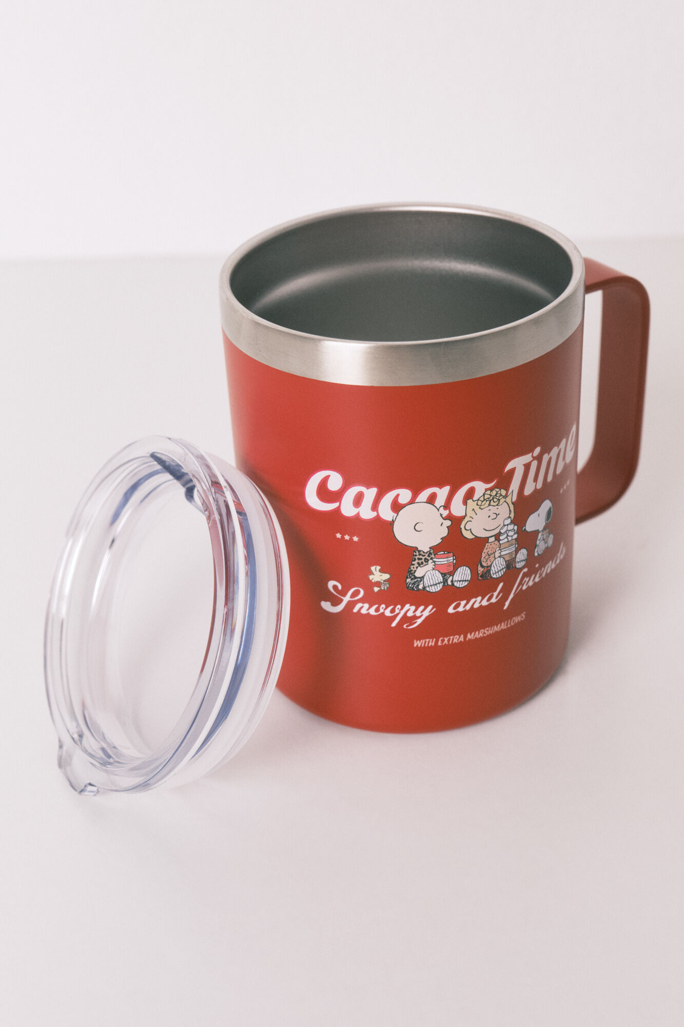 Women'secret Taza t&eacute;rmica con estampado de Snoopy rojo