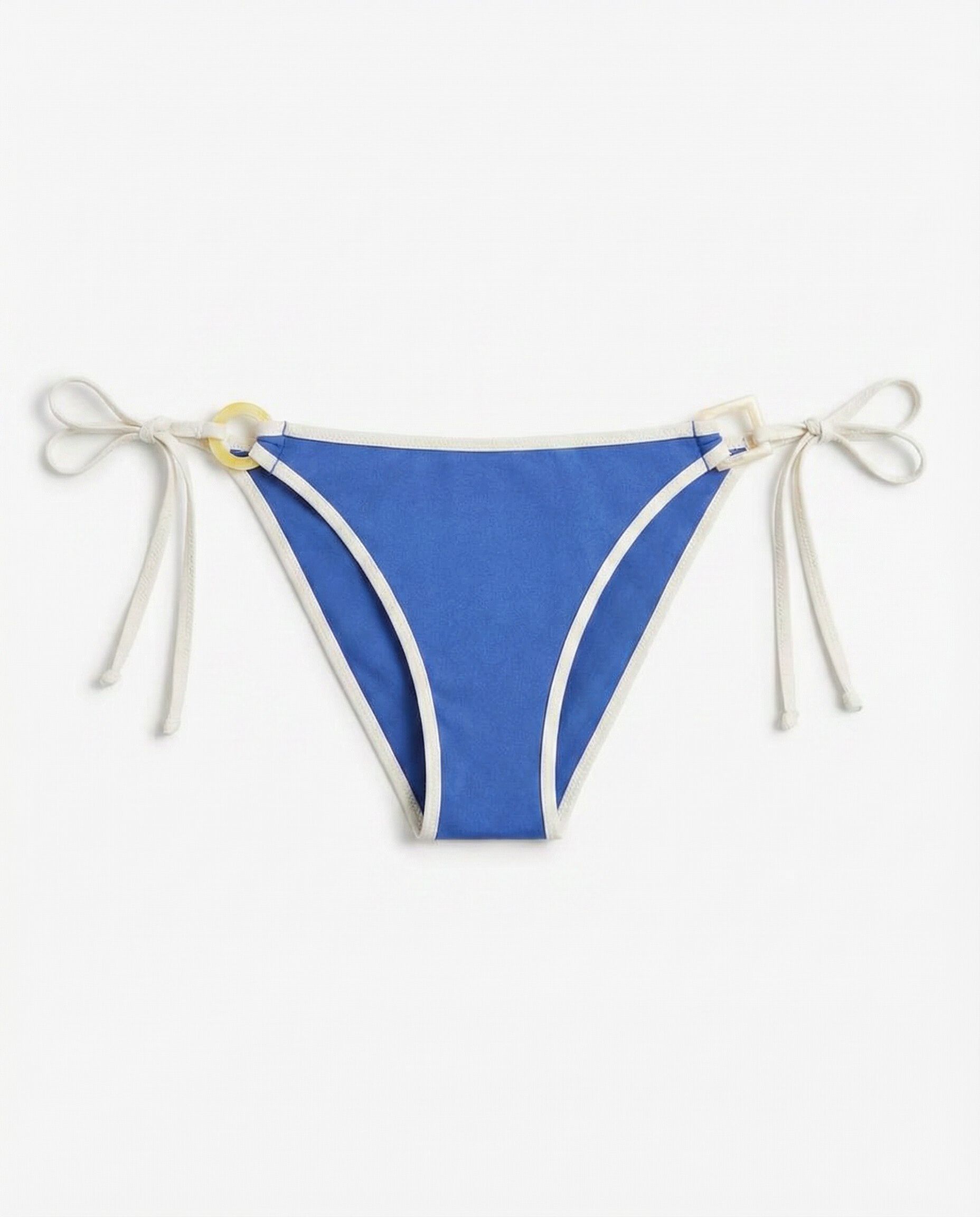 Women'secret Panty de bikini brasile&ntilde;o con tiras azul semibrillante azul