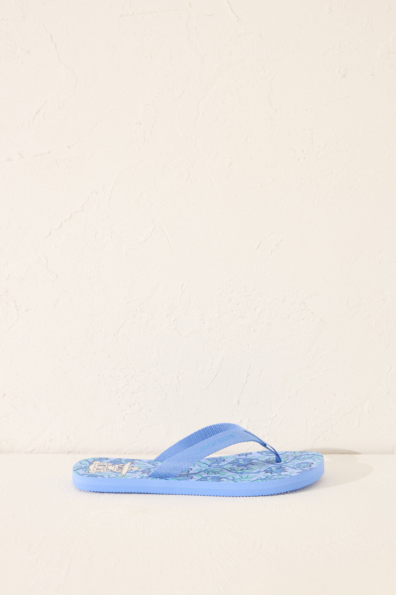 Women'secret Chanclas azules Garfield azul
