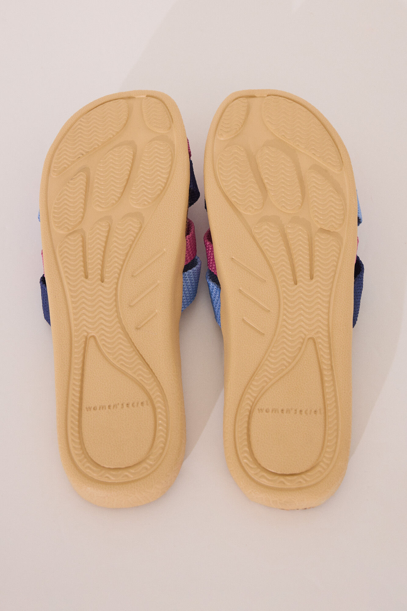 Women'secret Chanclas de tirantes azul claro azul