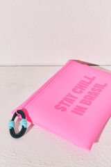Women'secret Bolsa de traje de ba&ntilde;o impermeable rosa rosa
