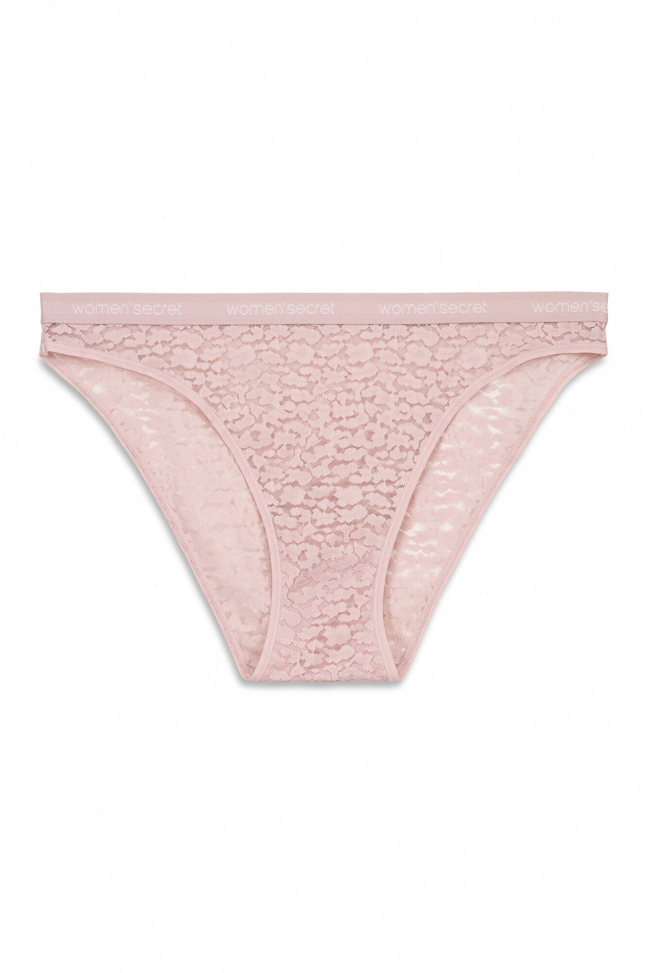 Women'secret Panty cl&aacute;sica con estampado animal rosa  rosa