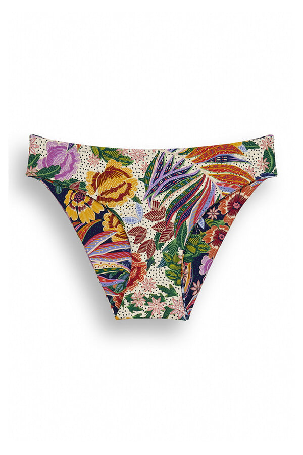 Womensecret Panty bikini reversible tropical puntos estampado