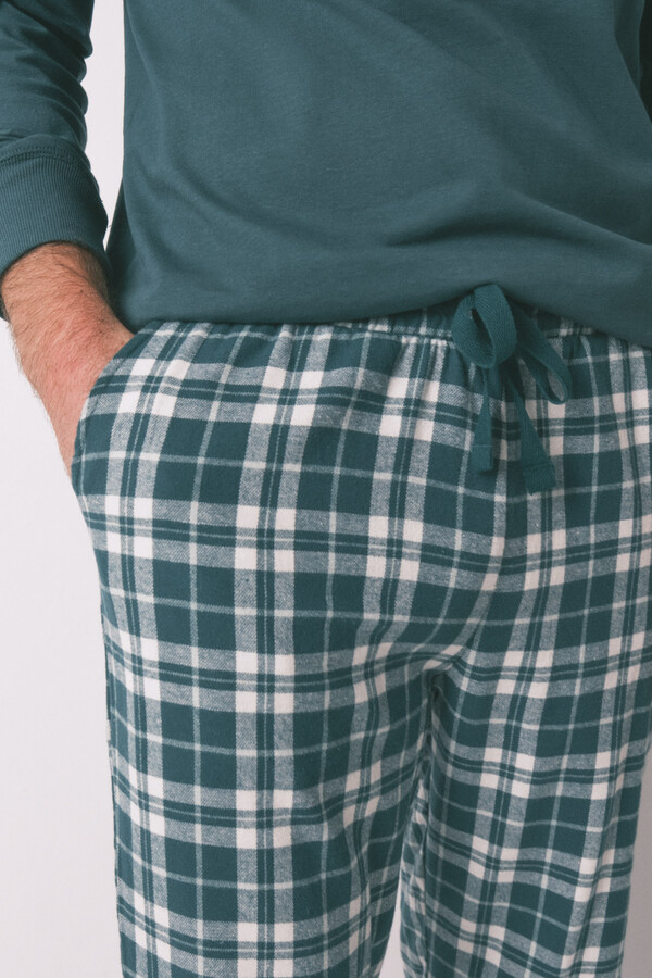 Women'secret pijama larga verde