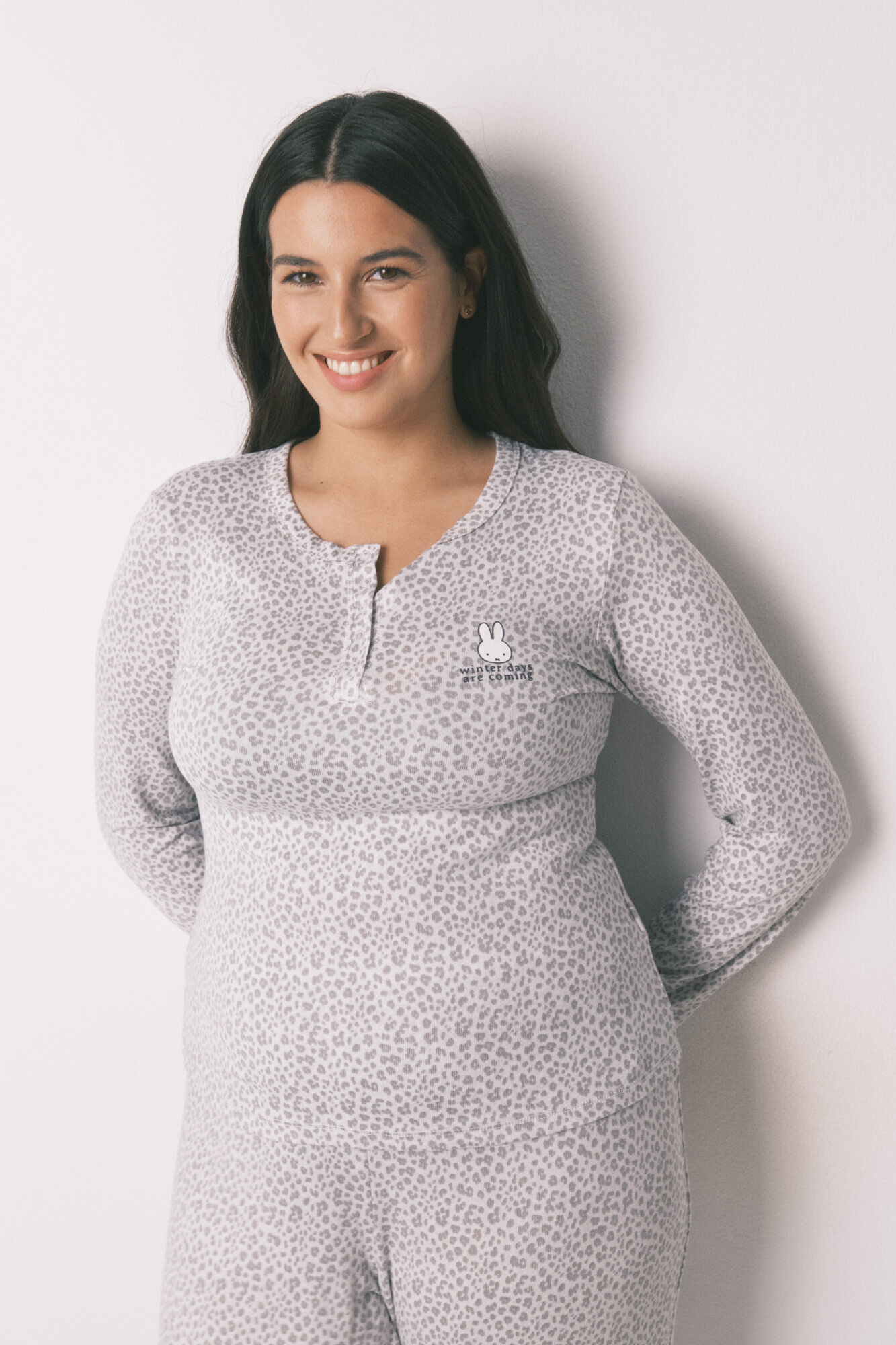 Women'secret Pijama larga con estampado animal de Miffy estampado