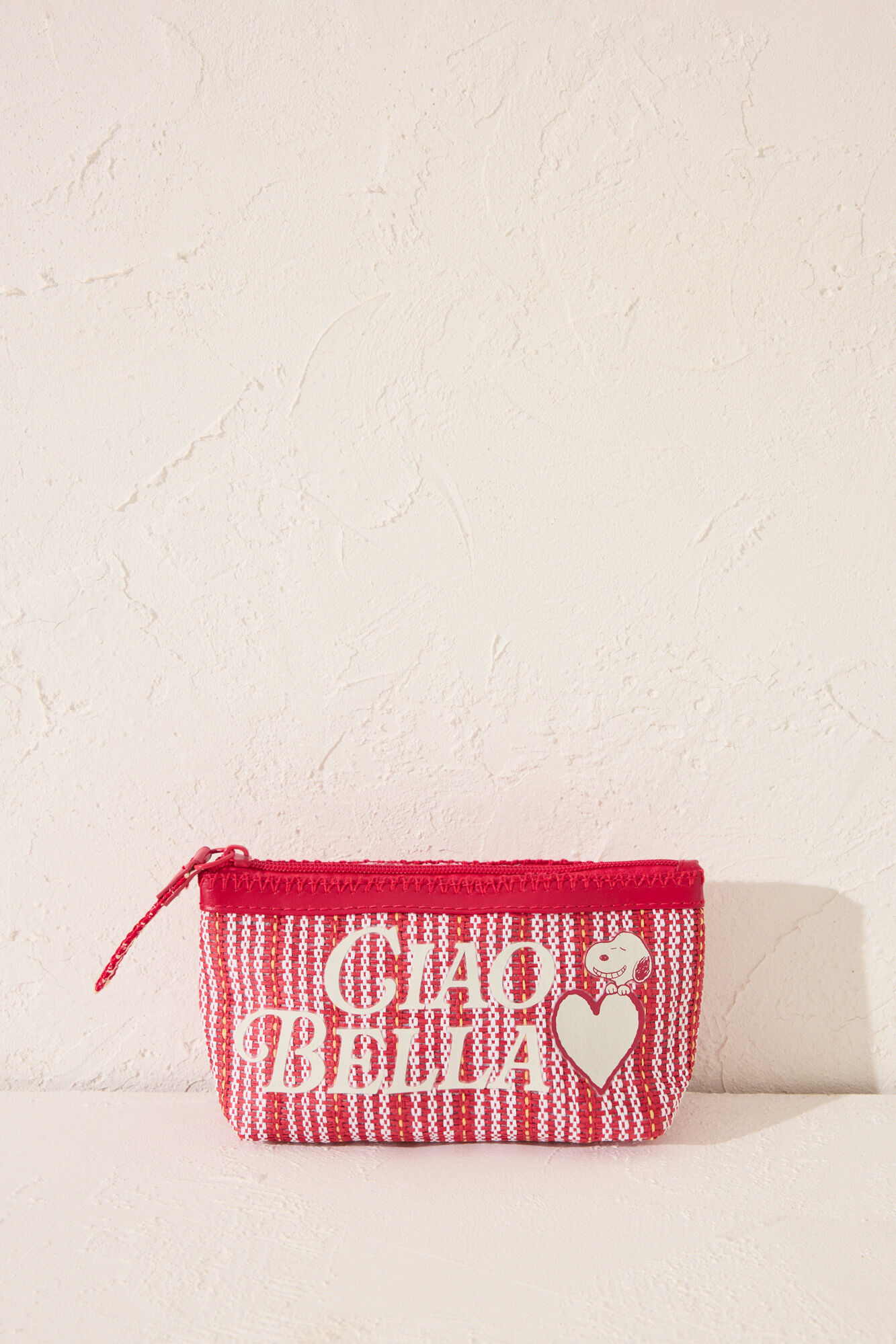 Women'secret Peque&ntilde;o neceser de Snoopy rojo