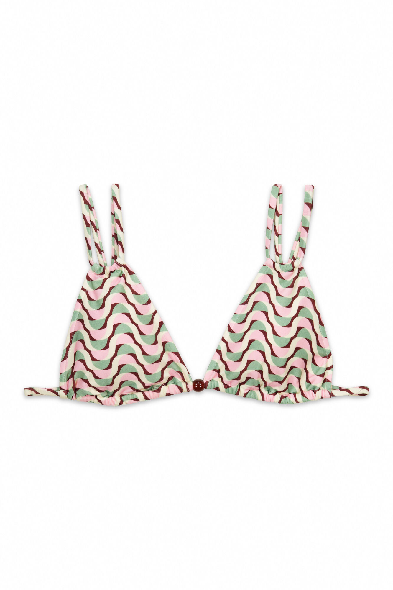 Women'secret Top bikini triangular estampado geom&eacute;trico estampado