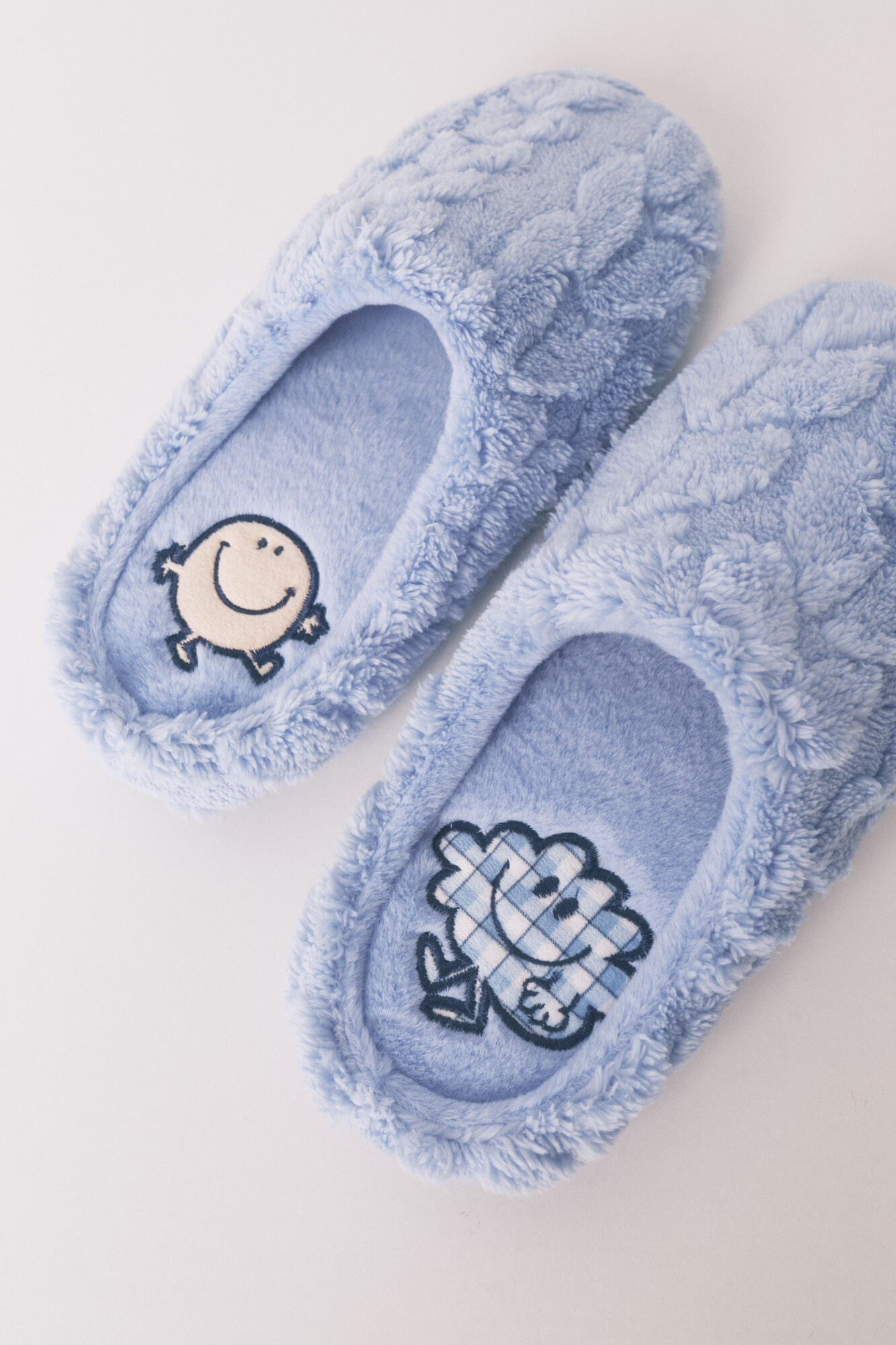Women'secret Pack de pantuflas para casa y antifaz SmileyWorld&reg; azul