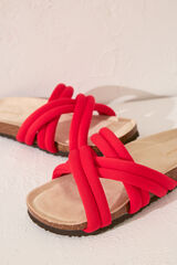 Womensecret Bio- sandalia con tirantes de neopreno coral naranja