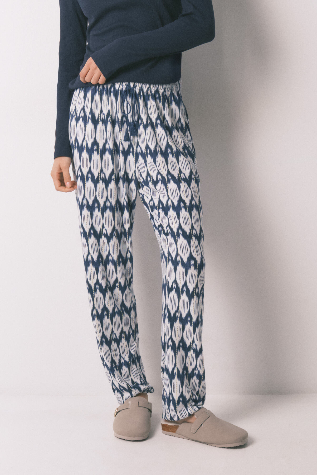 Women'secret Pantal&oacute;n largo estampado boho estampado