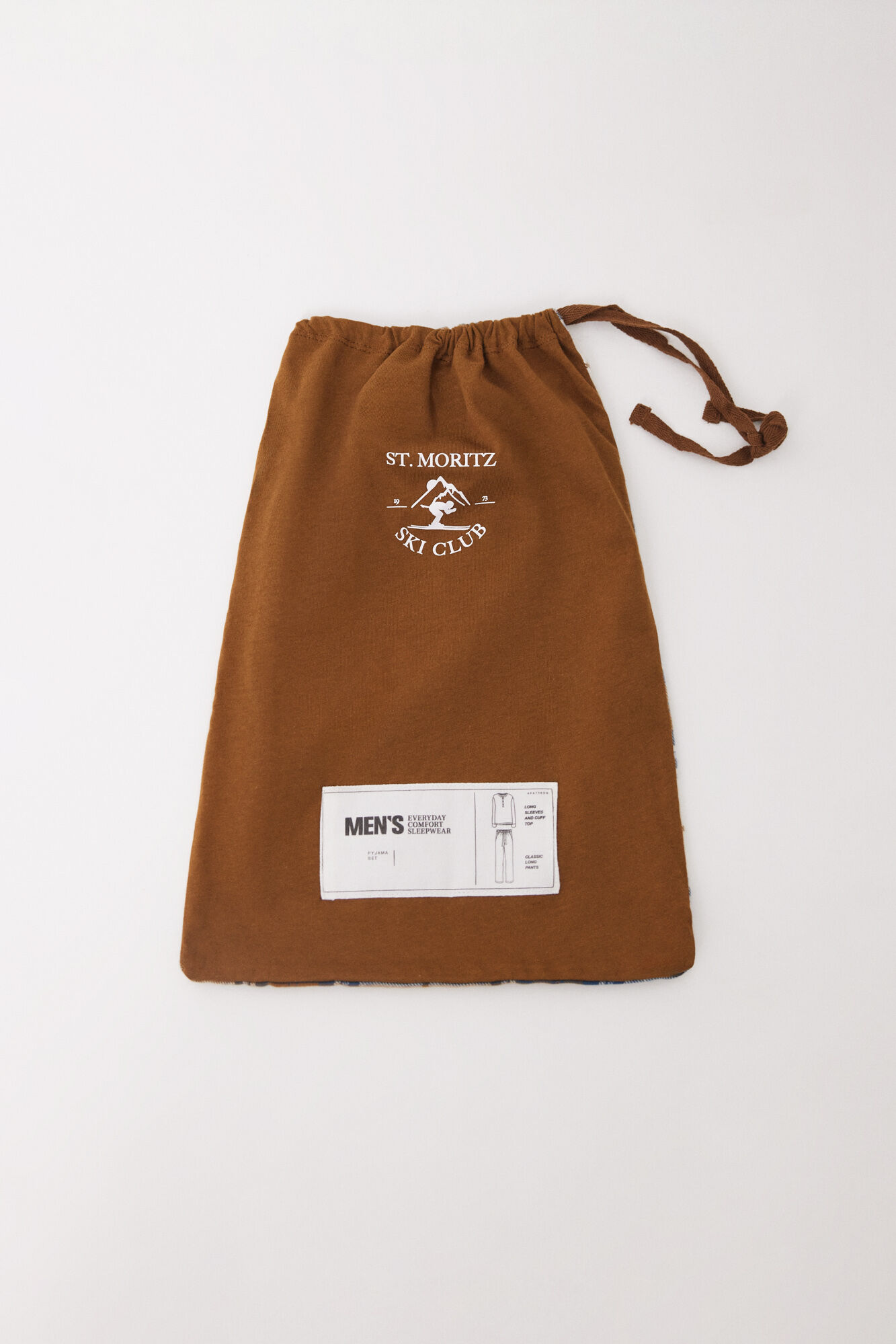 Women'secret Pijama larga hombre 100% algod&oacute;n "Moritz" amarillo