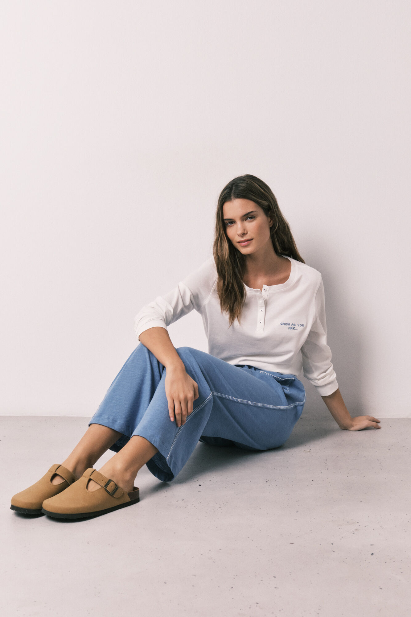 Women'secret Pantal&oacute;n capri 100% algod&oacute;n azul azul