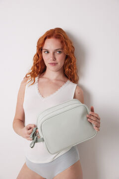 Womensecret Neceser mediano rubber verde verde