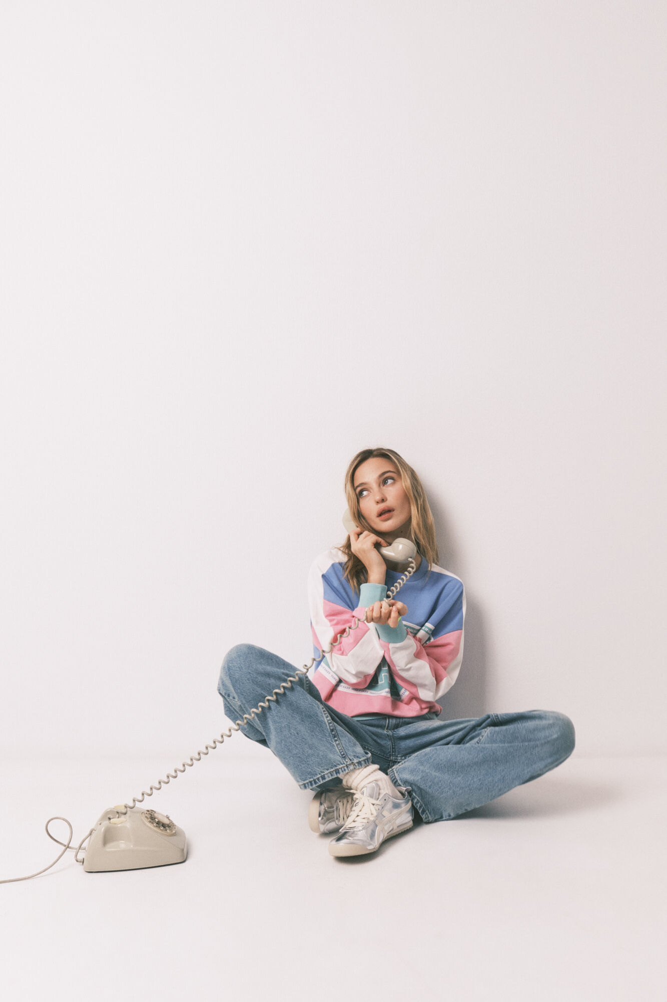 HI&BYE Sudadera color block de felpa de algod&oacute;n