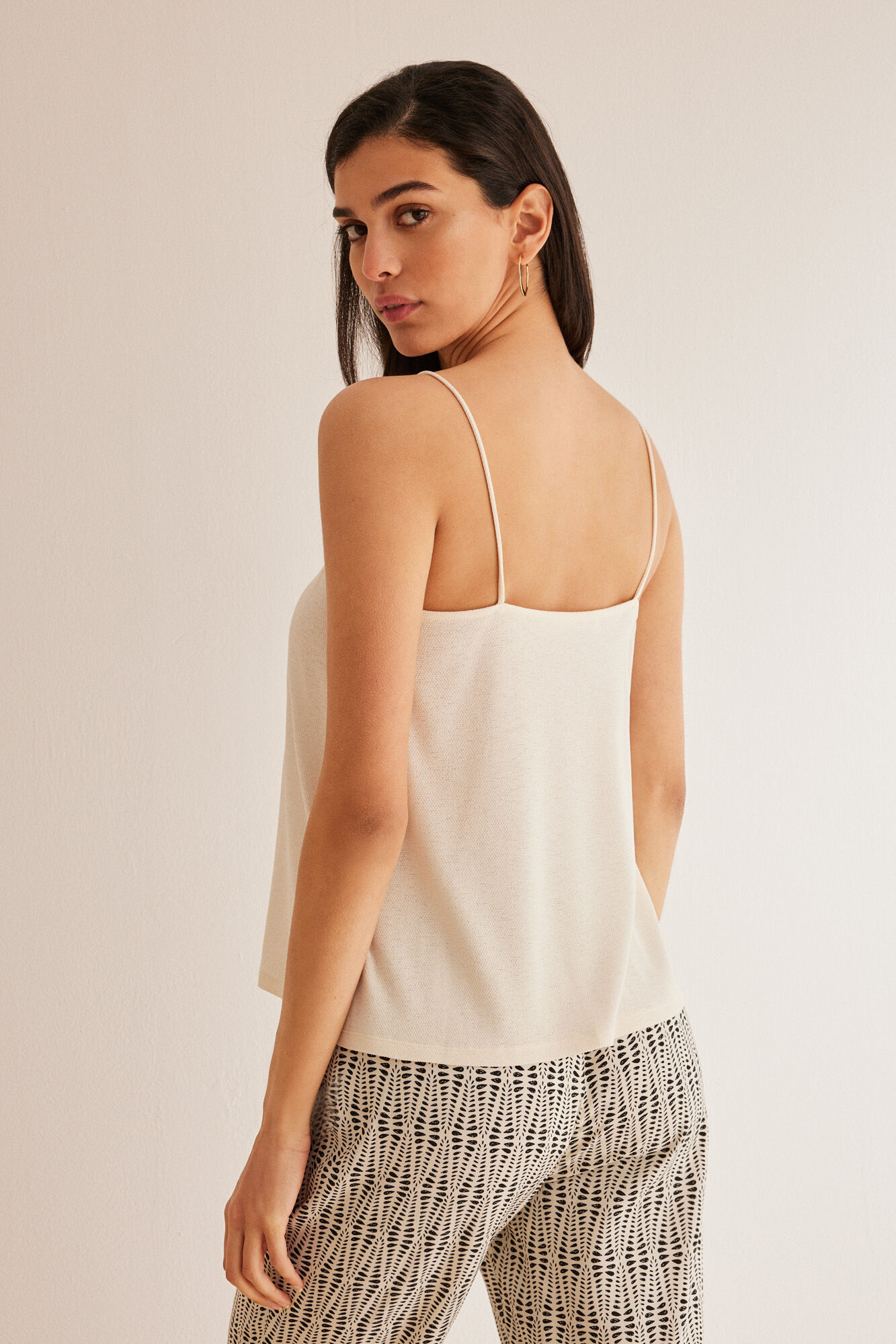 Women'secret Top tirantes crochet marfil marfil