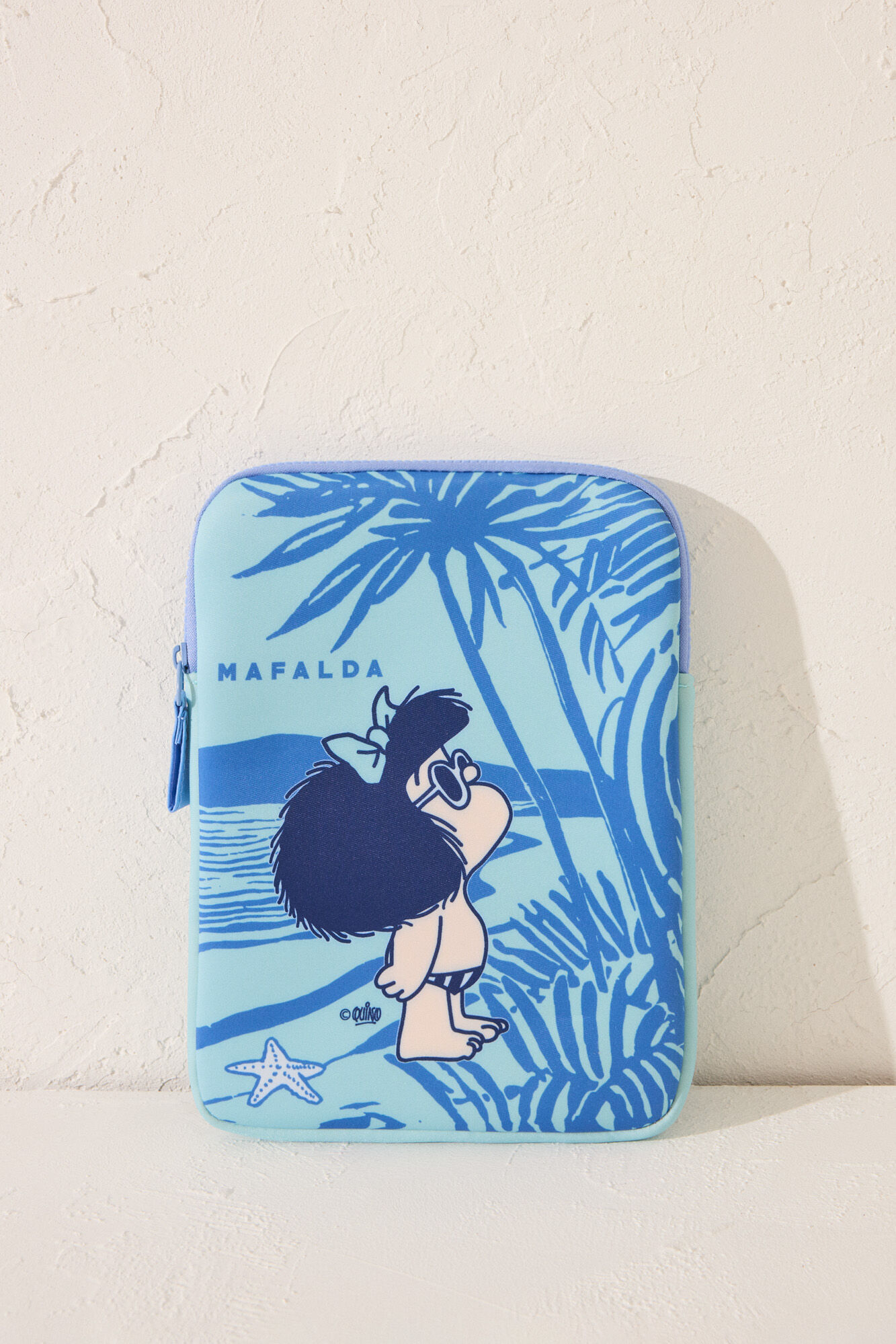 Women'secret Funda de neopreno azul para iPad verde