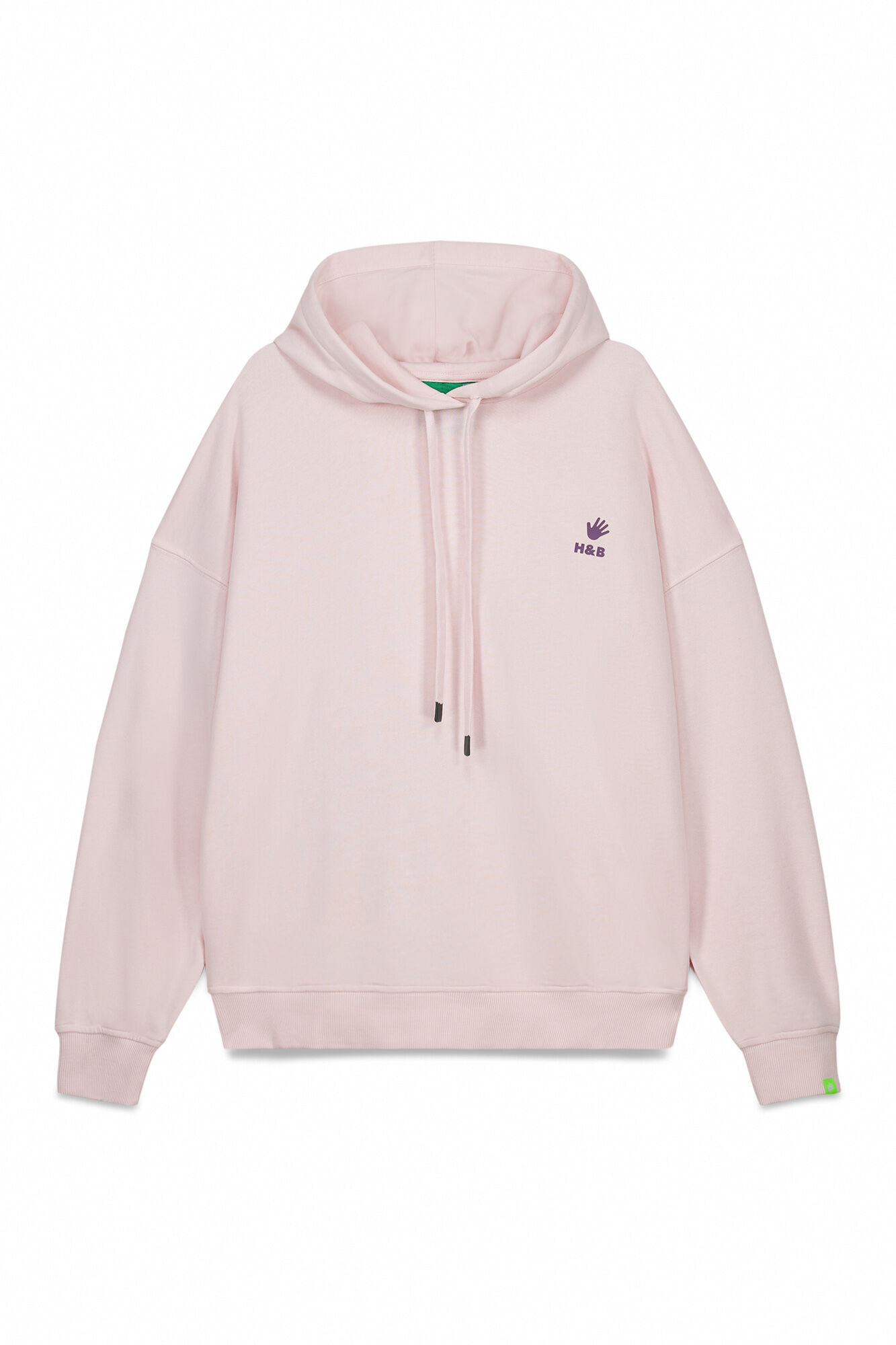 HI&BYE Sudadera con capucha de felpa de algod&oacute;n rosa rosa