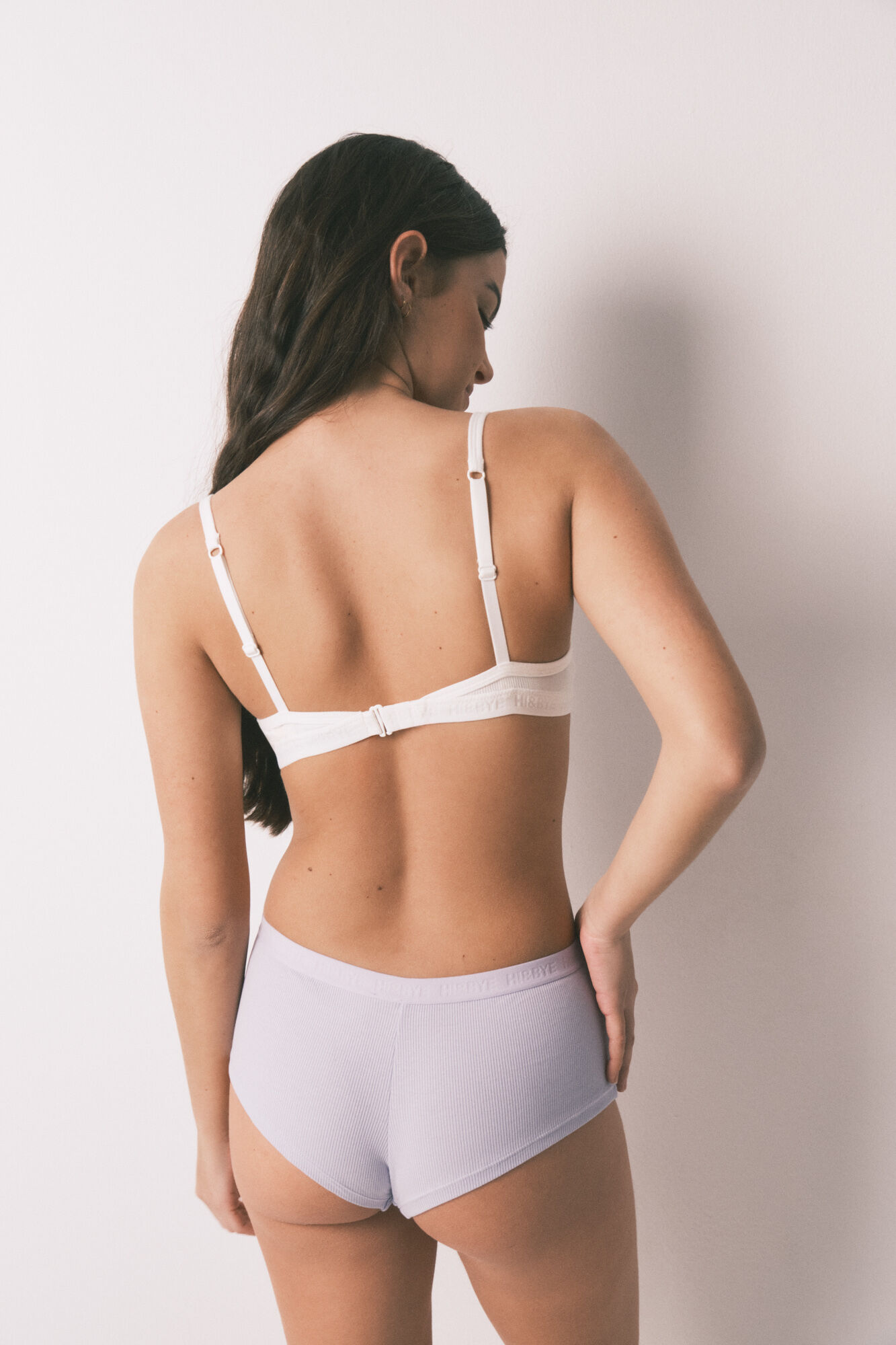 HI&BYE Pack 2 panties b&oacute;xer de algod&oacute;n lila y verde blanco