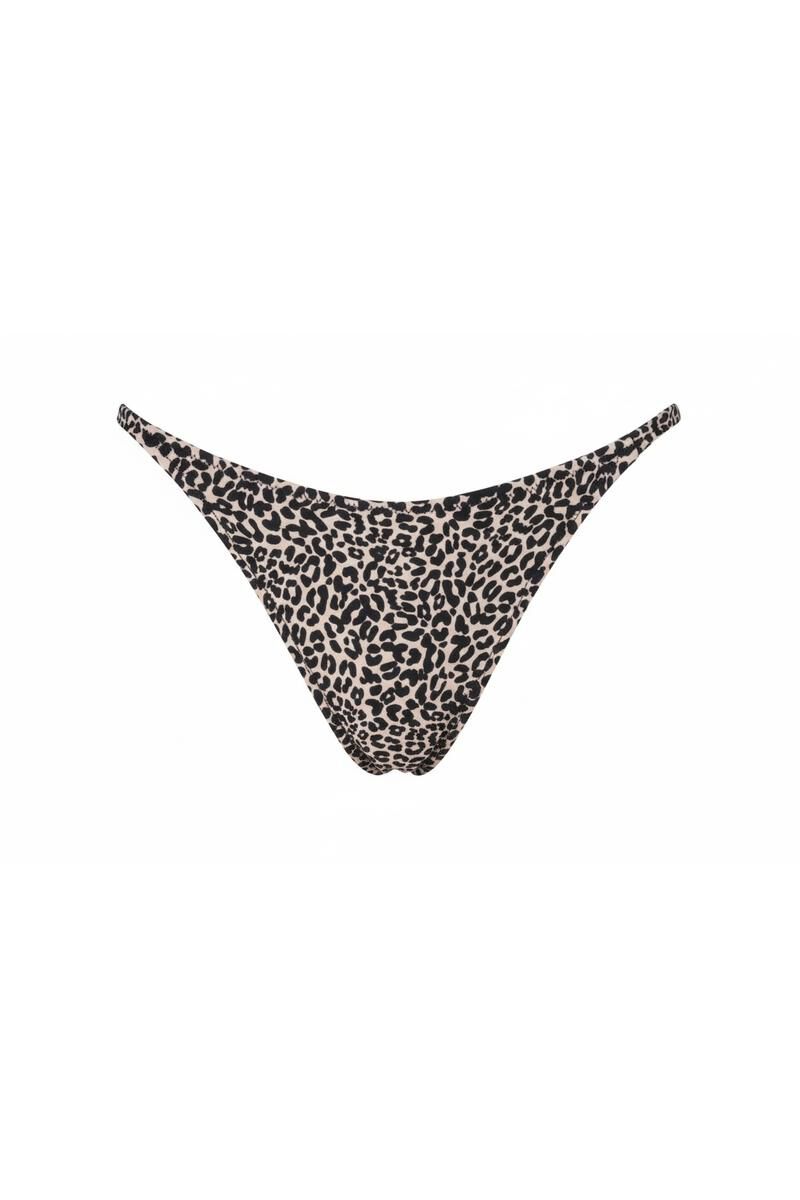 Women'secret Panty de bikini tanga animal print leopardo blanco