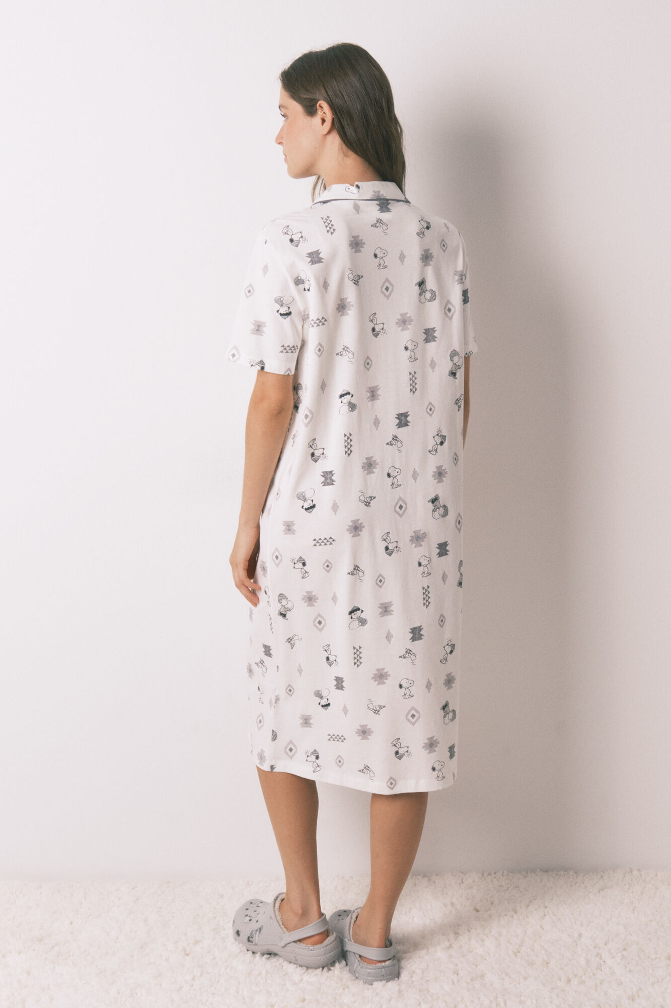 Women'secret Camis&oacute;n de Snoopy 100% algod&oacute;n blanco