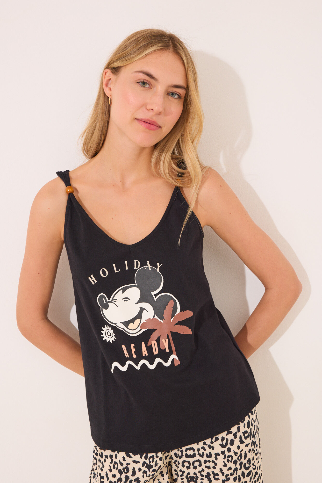 Women'secret Pijama con estampado animal de Mickey Mouse