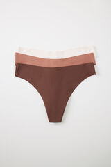 Women'secret Pack 3 tangas microfibra  blanco