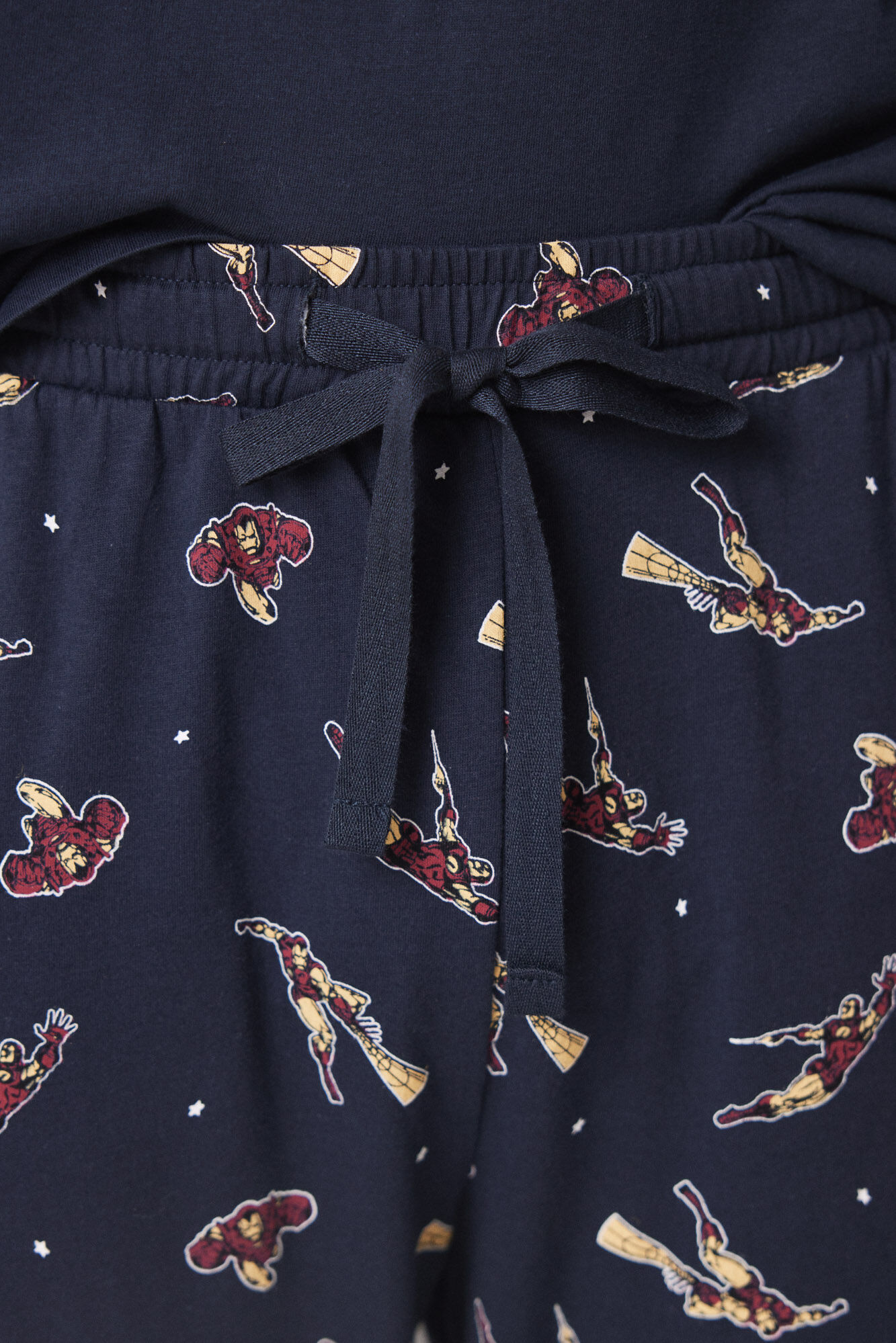 Women'secret Pijama larga hombre 100% algod&oacute;n "Iron Man" azul