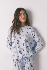 Women'secret Pijama larga de Snoopy s&uacute;per suave estampado