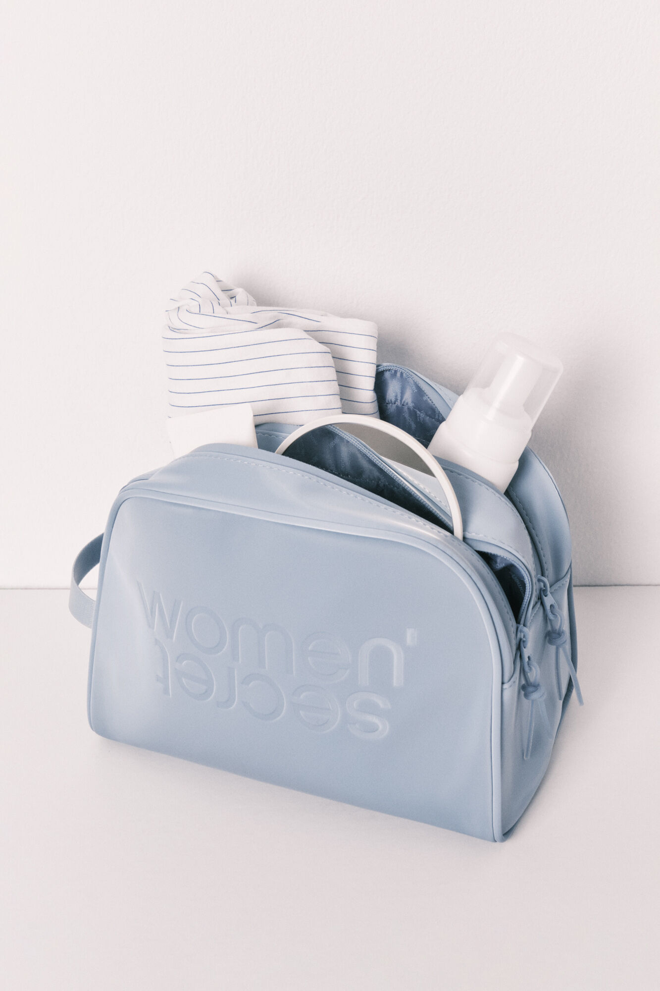 Women'secret Neceser mediano doble cierre azul azul