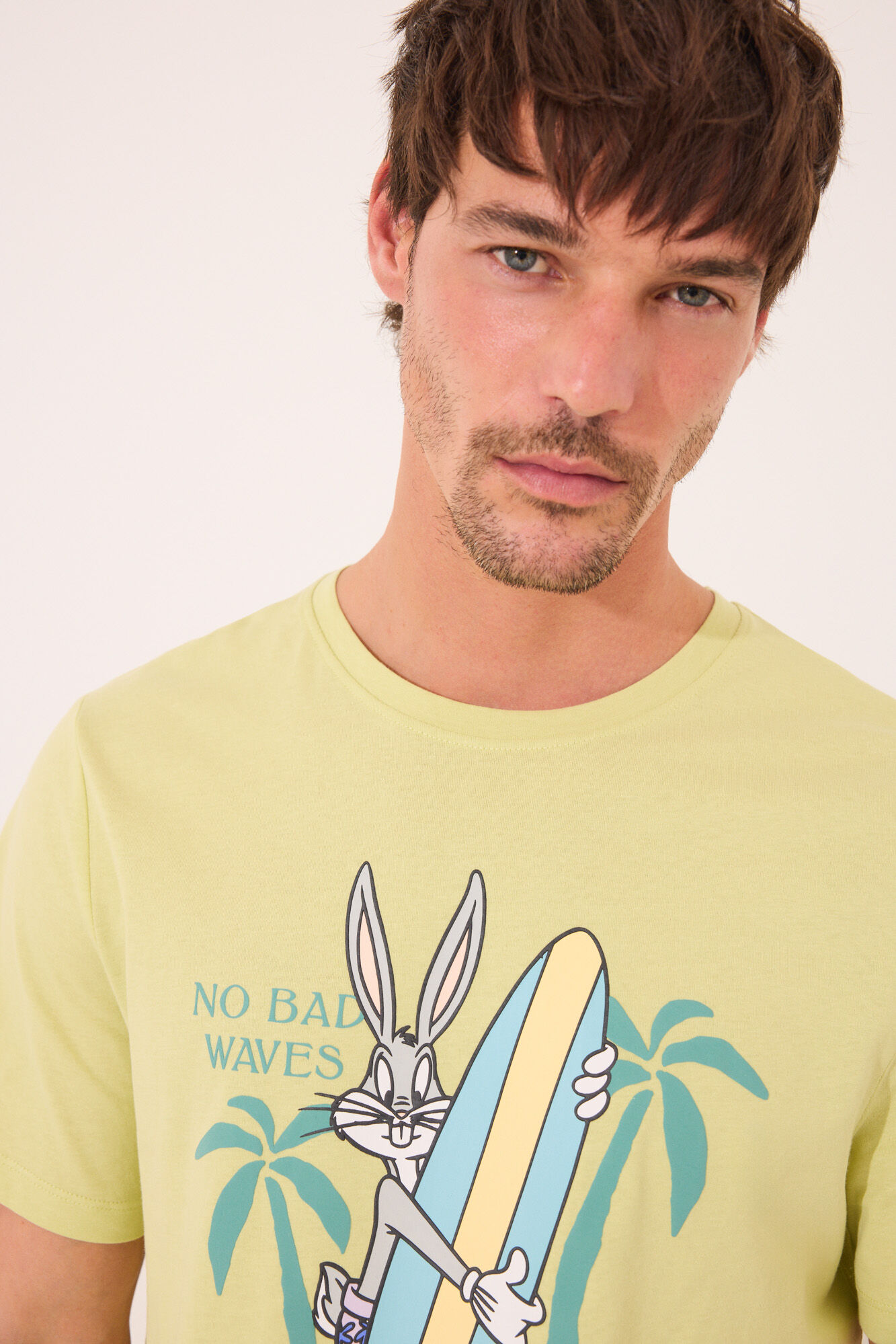 Women'secret Pijama verde de Bugs Bunny verde