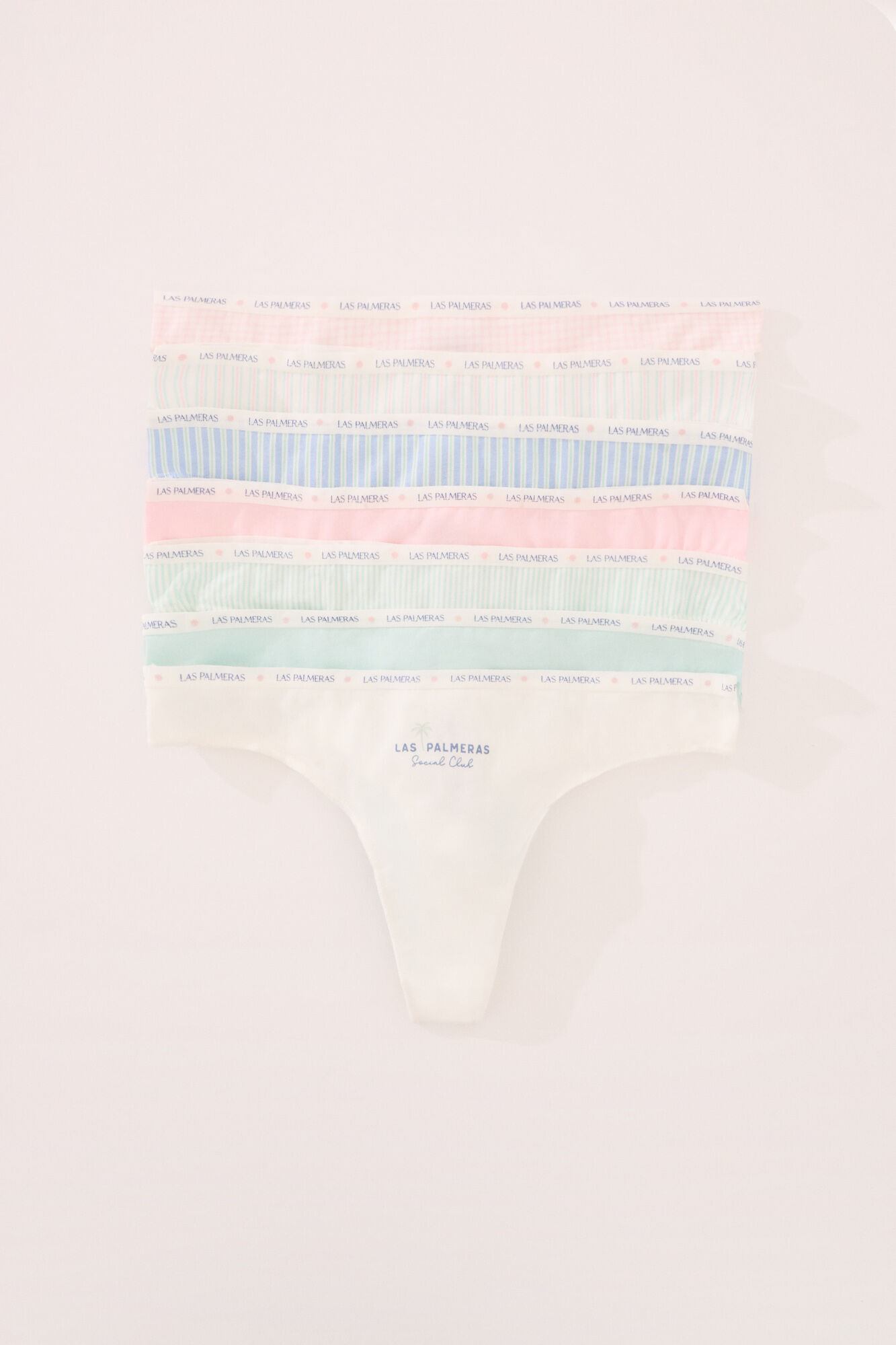 Women'secret Pack de 7 tangas de algod&oacute;n estampados variados