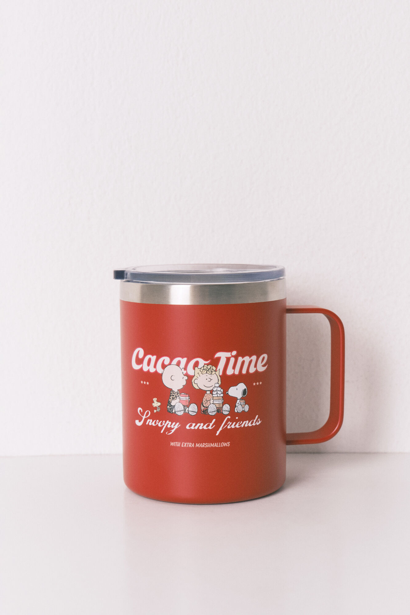 Women'secret Taza t&eacute;rmica con estampado de Snoopy rojo