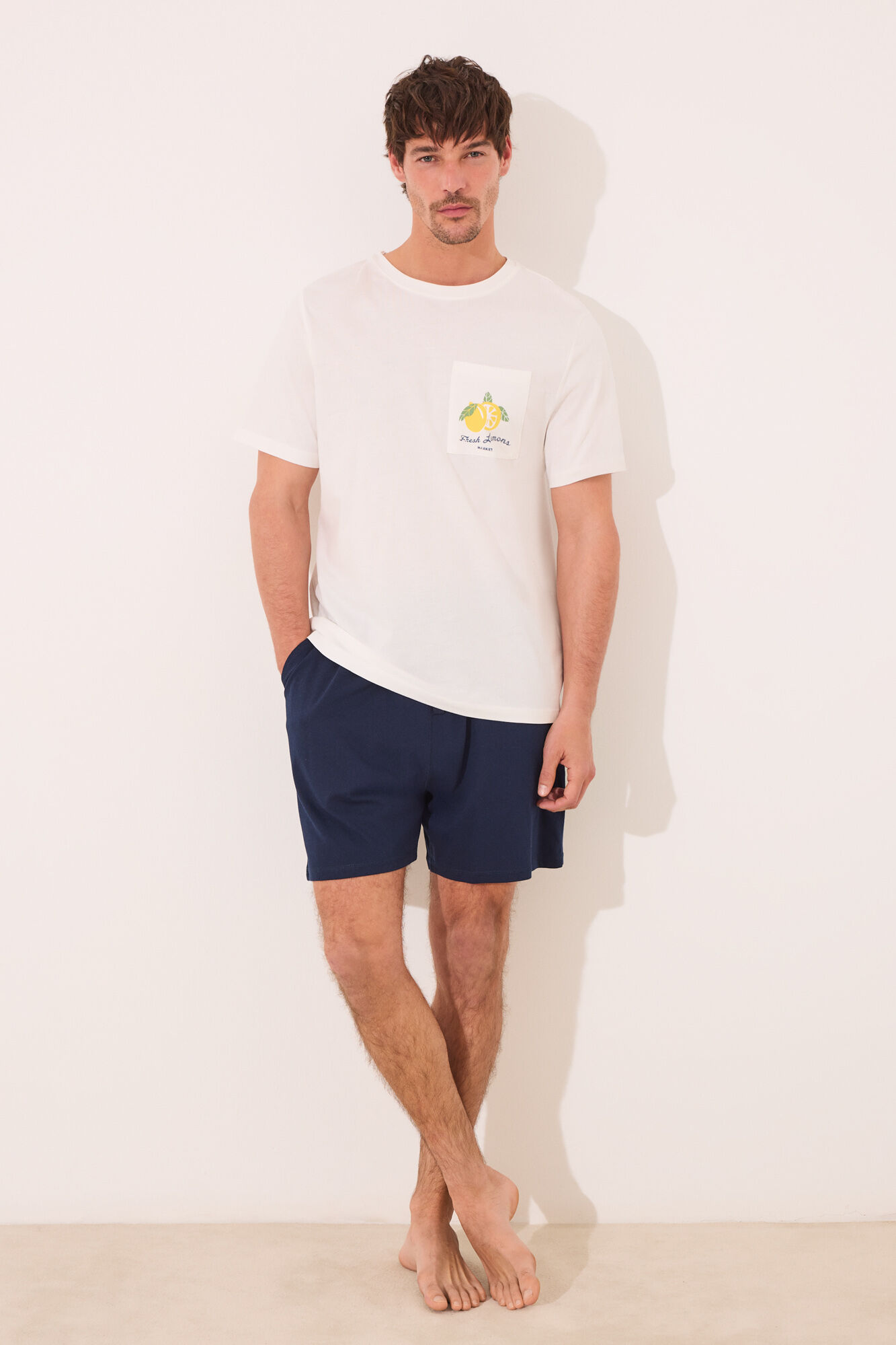 Women'secret Pijama short de algod&oacute;n gris de Ms Lemonade gris