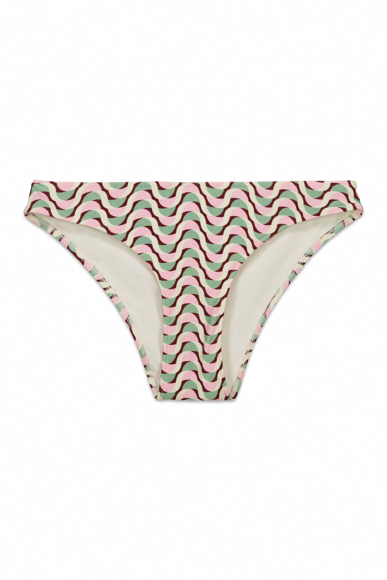 Women'secret Panty de bikini cl&aacute;sica con estampado geom&eacute;trico estampado