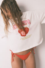 HI&BYE Panty de bikini con tiras rojo rojo