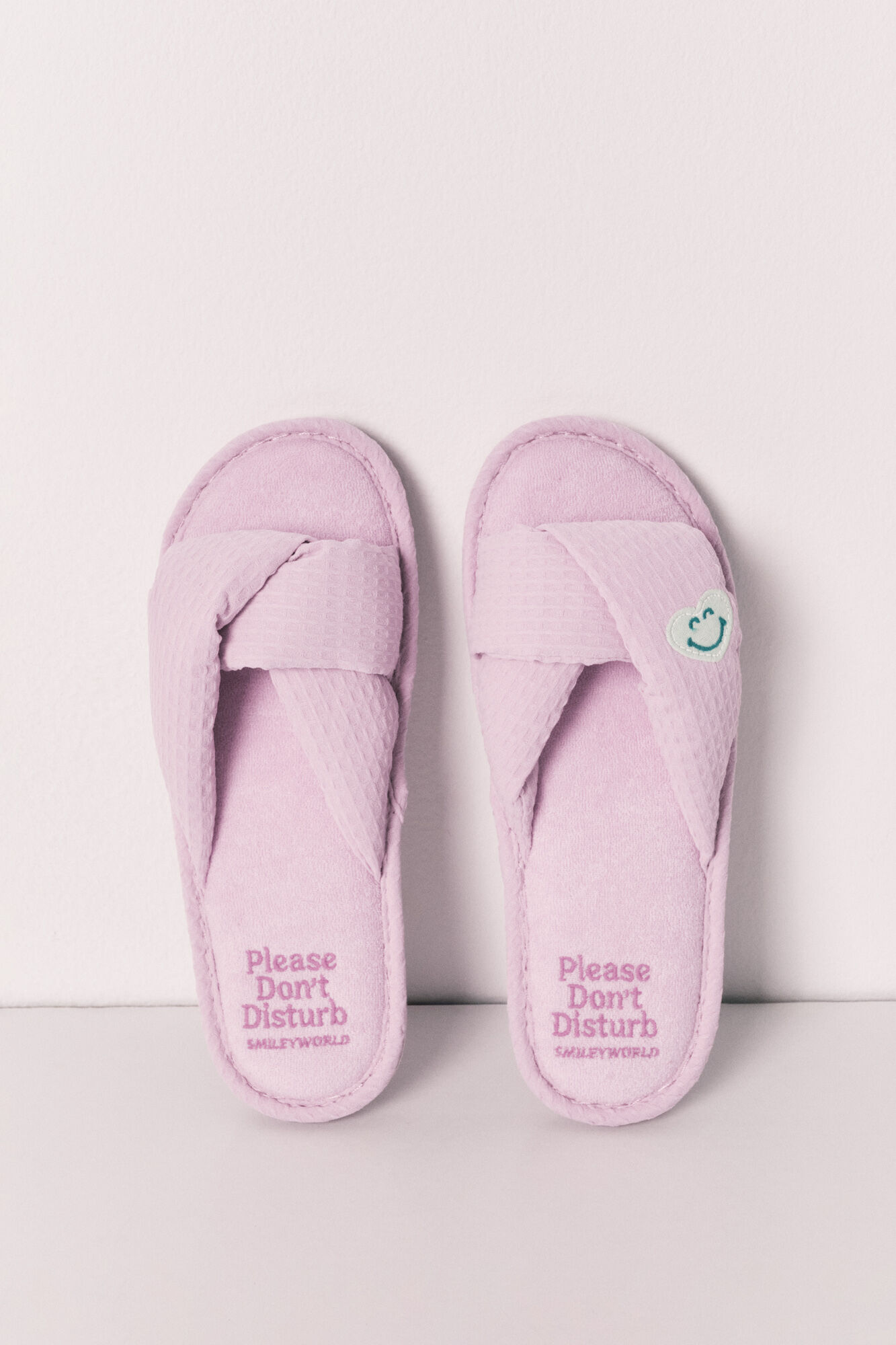 Women'secret Zapatillas de casa con nudo SmileyWorld&reg; morado/lila