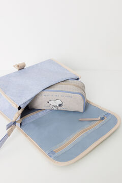 Womensecret Neceser mediano de Snoopy en color azul beige