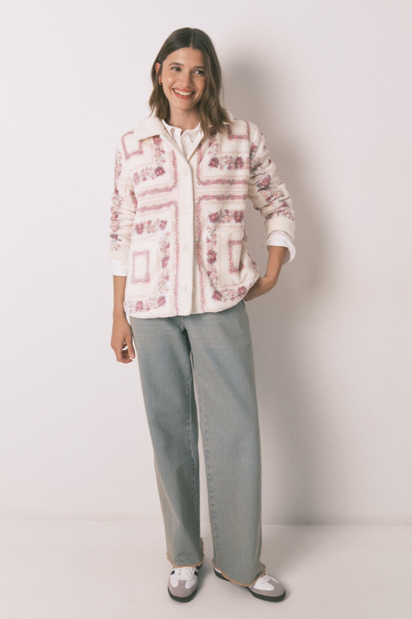 Women'secret Bata short de forro polar rosa rosa