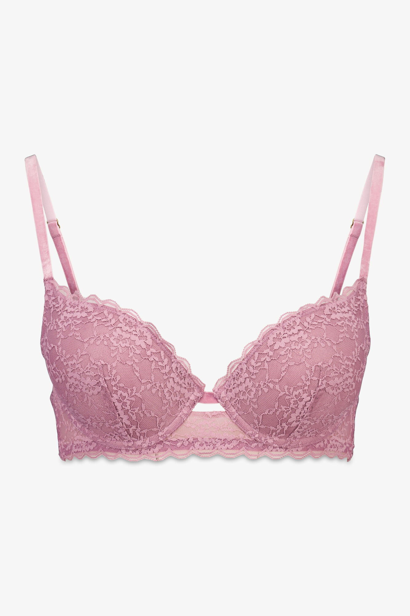 Women'secret Brasier GORGEOUS push-up de encaje rosa rosa