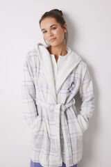 Womensecret Bata borreguito cuadros Snoopy estampado