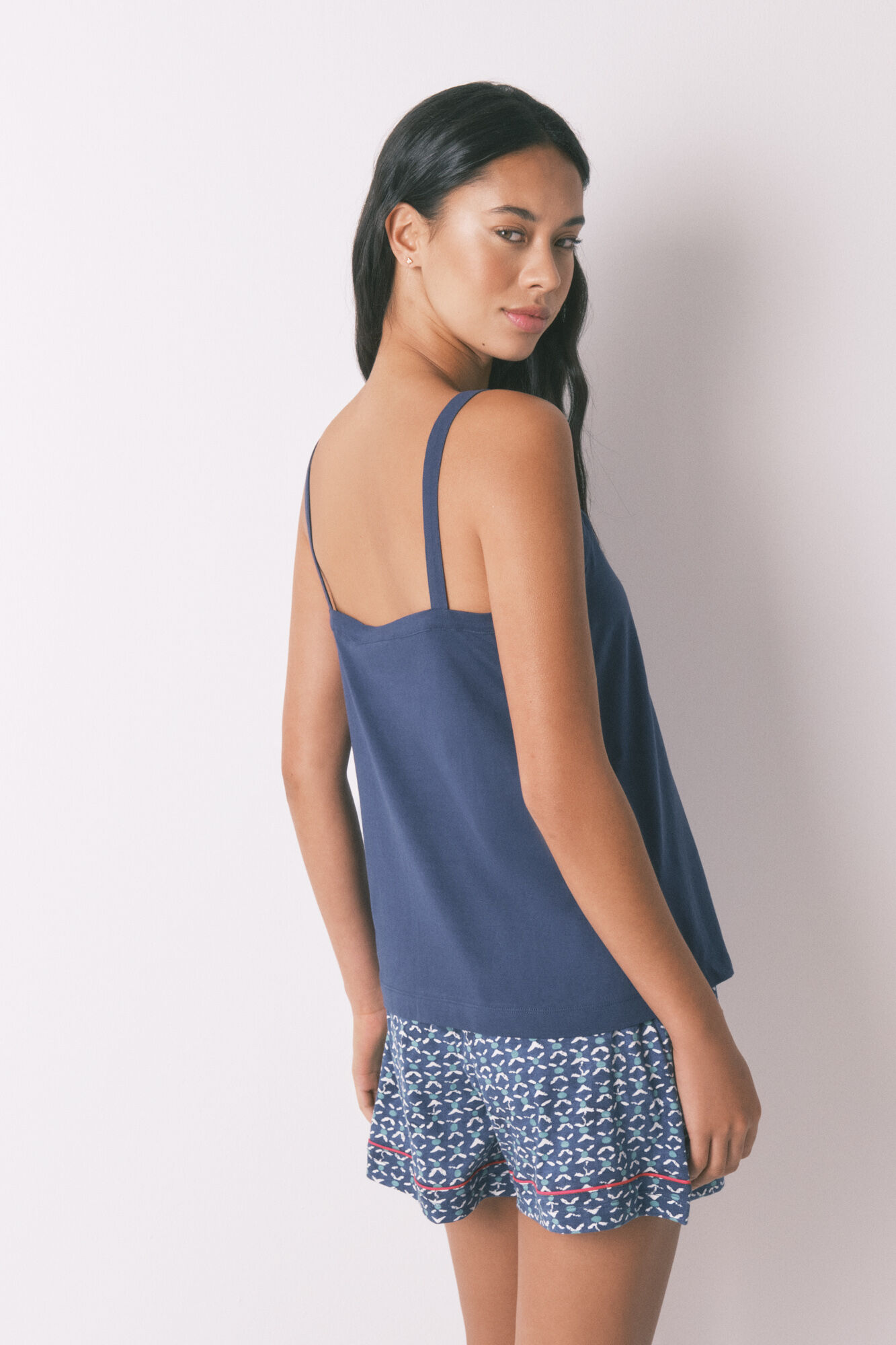 Women'secret Pijama corta azul Moomin 100% algod&oacute;n  azul