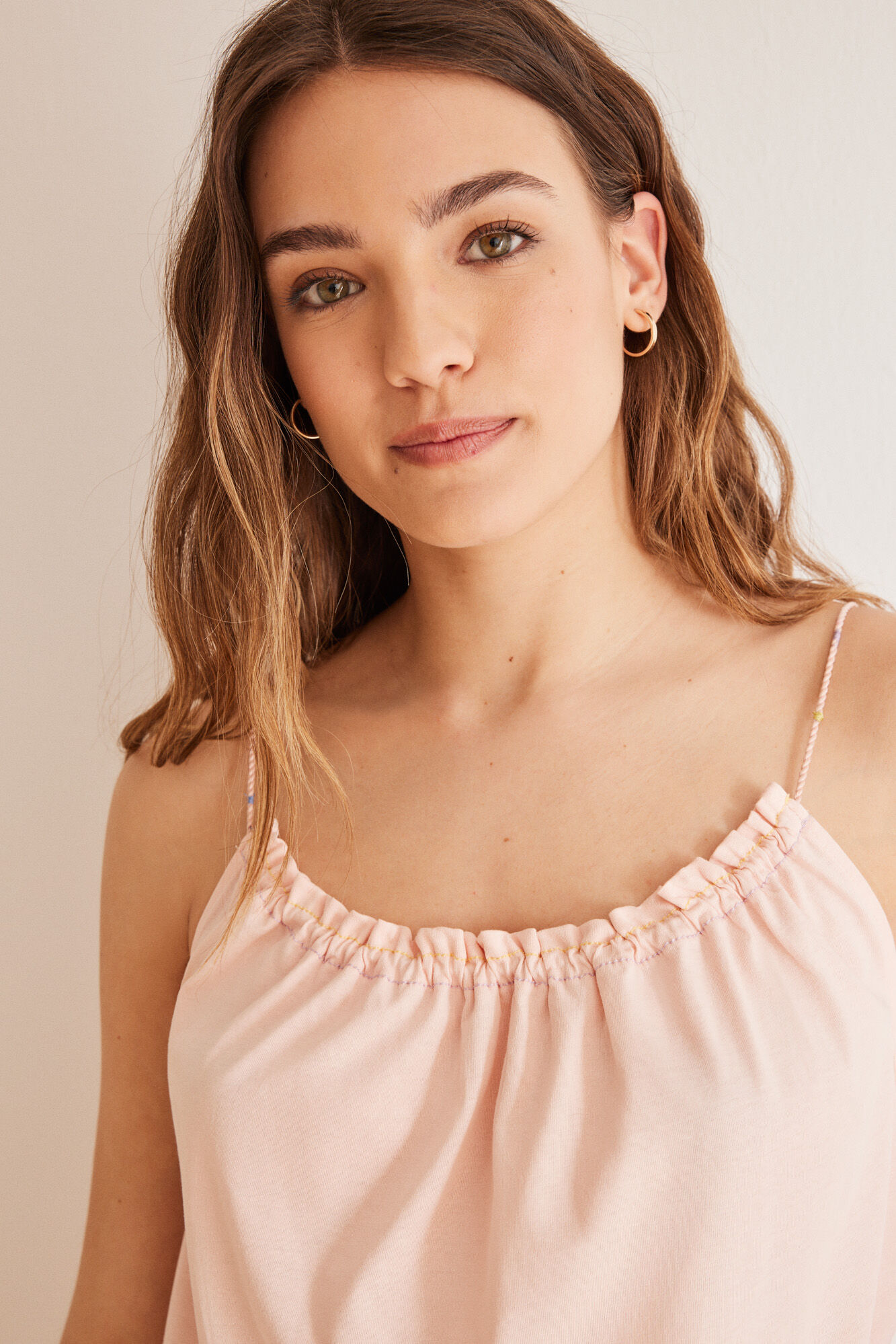 Women'secret Pijama 100% algod&oacute;n naranja &eacute;tnico