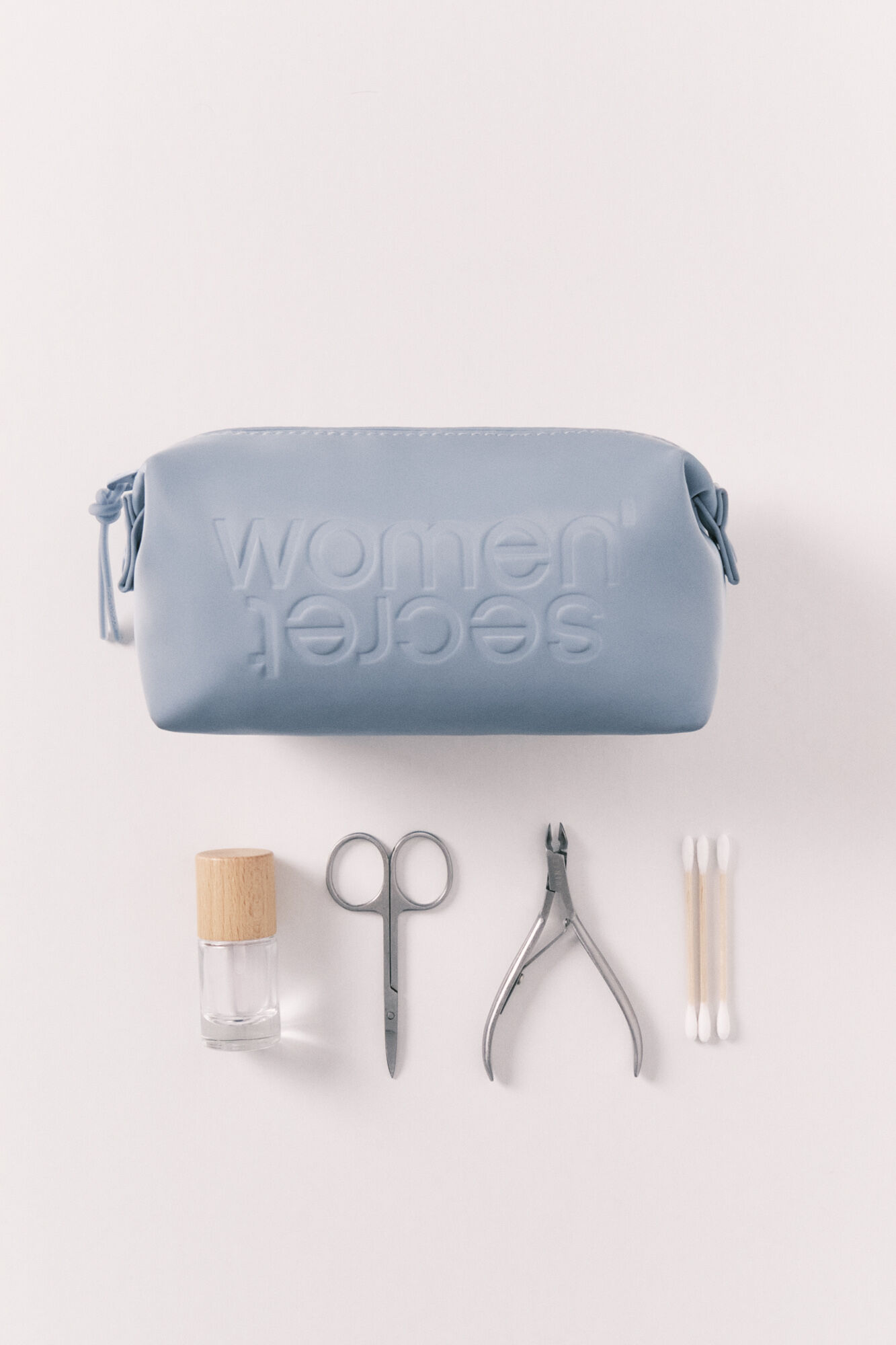 Women'secret Neceser peque&ntilde;o de goma azul