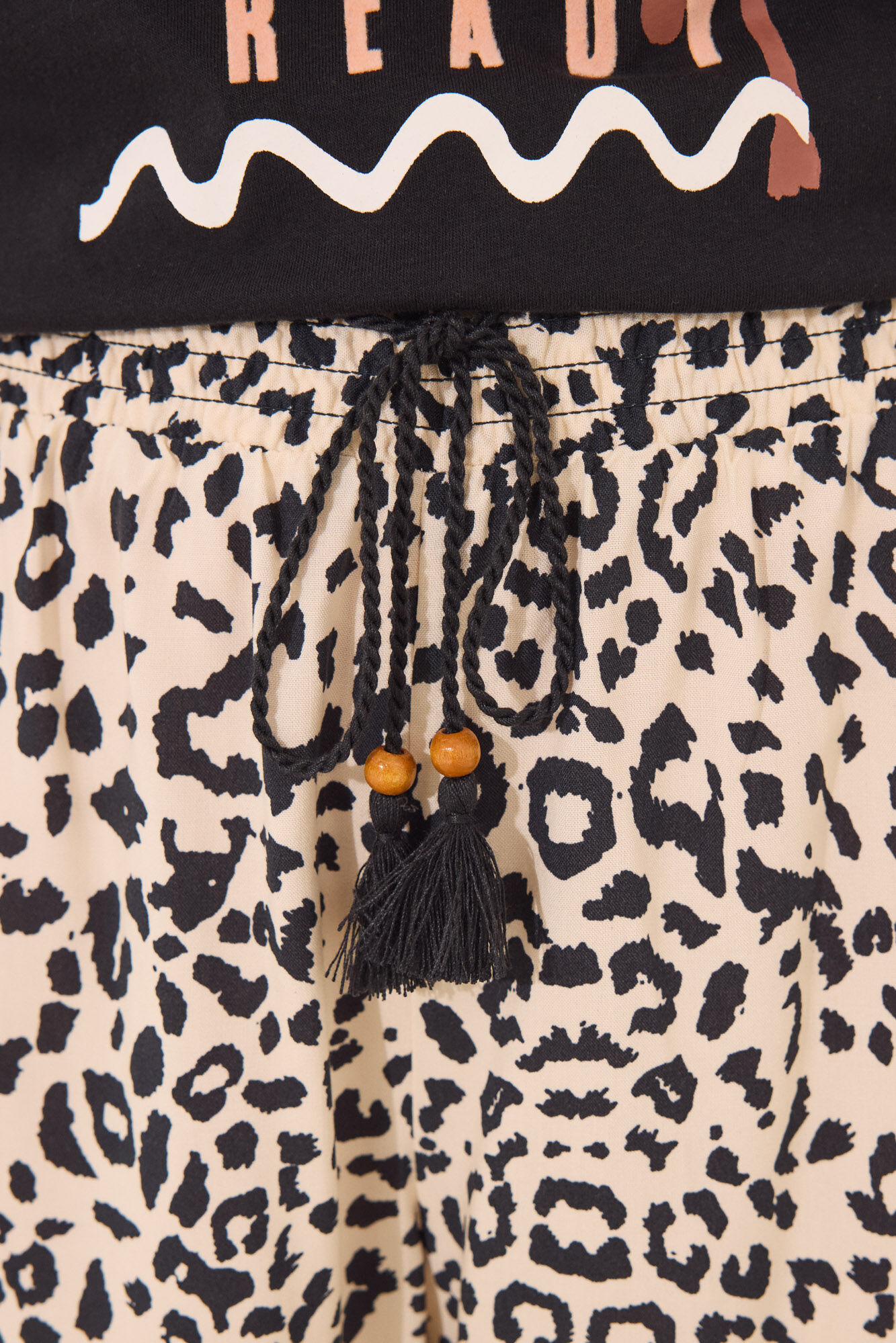 Women'secret Pijama con estampado animal de Mickey Mouse negro