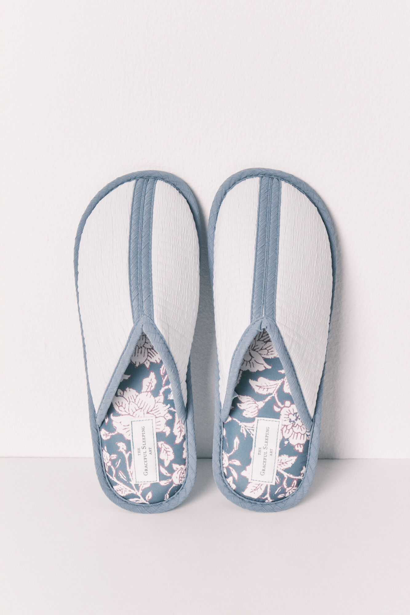 Women'secret Pantuflas estampadas azules azul