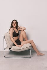 Women'secret Top liso sin costuras vino p&uacute;rpura